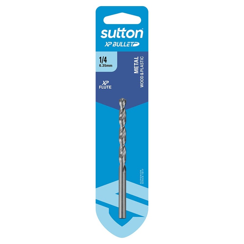 SUTTON 1/4 X 101MM HSS BRIGHT XTREME PRECISION – XP BULLET JOBBER DRILL BIT D220H0635