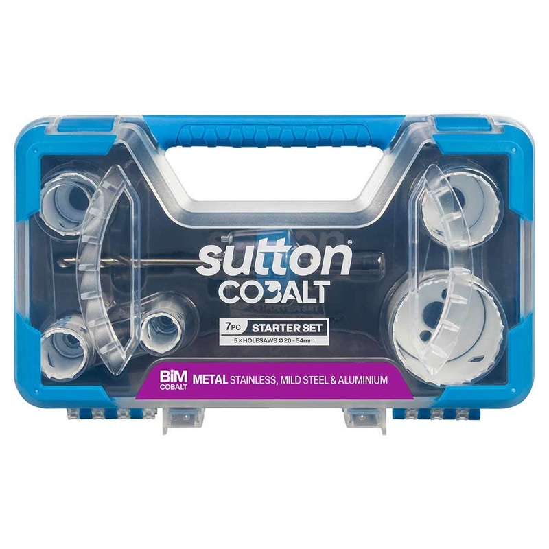 SUTTON 20-54MM STARTER BI-METAL HOLESAW SET – METAL/WOOD – 7 PIECE H125SS07A