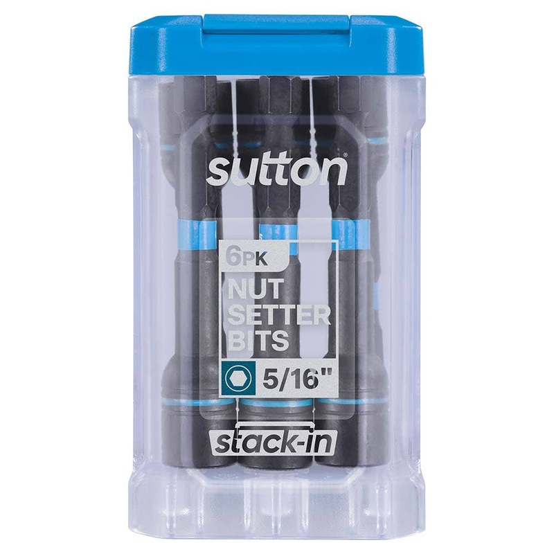 SUTTON SUPATORQ 5/16X65MM NUTSETTER BIT S230 STACK-IN – 6 PIECE S230T06CB