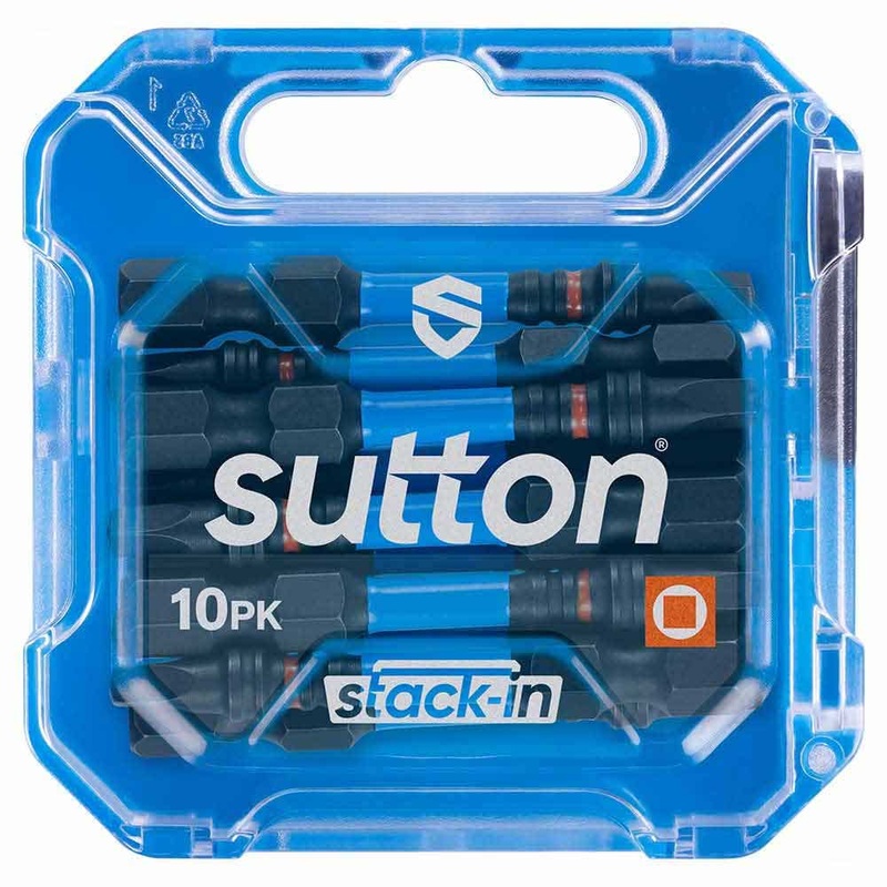 SUTTON SUPATORQ SQUARE SQ2X50MM SCREWDRIVER BIT S204 STACK-IN – 10 PIECE S204T10B02