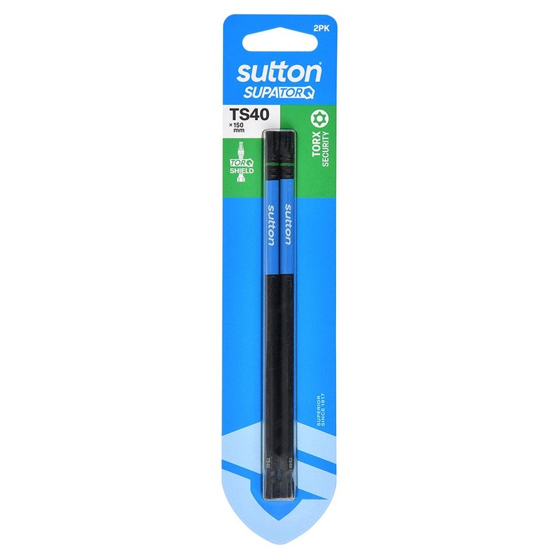 SUTTON SUPATORQ TS40 X 150MM TORX SECURITY SCREWDRIVER BIT – 2 PIECE S214H02G40