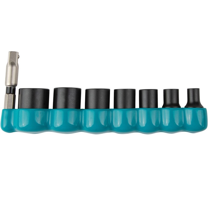 Makita 1/4 8 Piece SAE Imperial Impact XPS Socket Set E-10419
