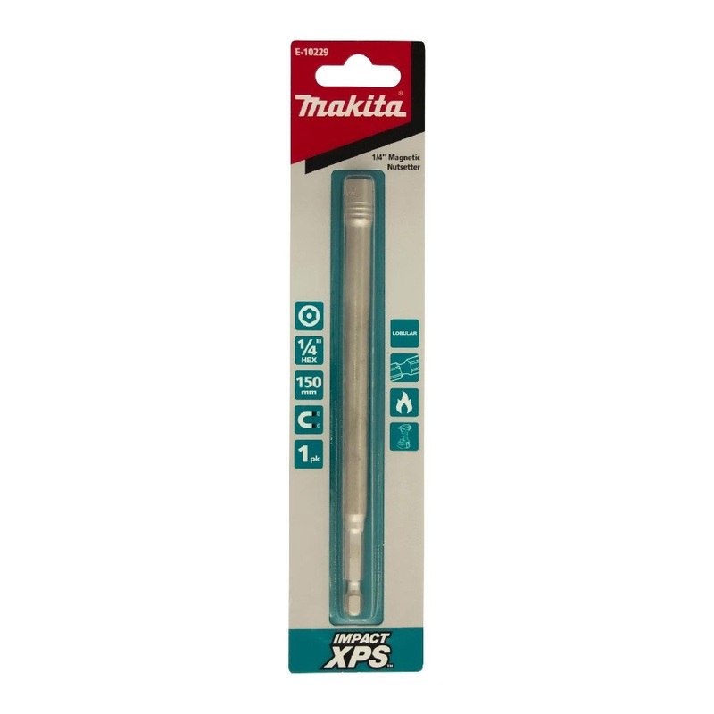 Makita 1/4 x 150mm Impact XPS Mag Nutsetter (1pk) E-10229