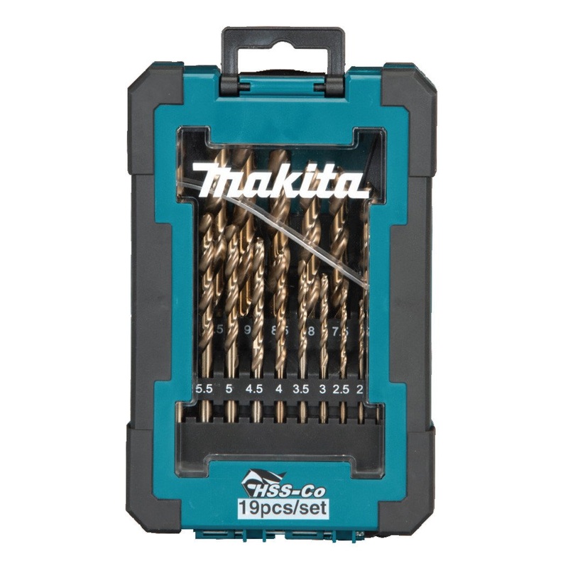 Makita 19pc Set 1-10mm HSS-Cobalt Drill Bit D-67561