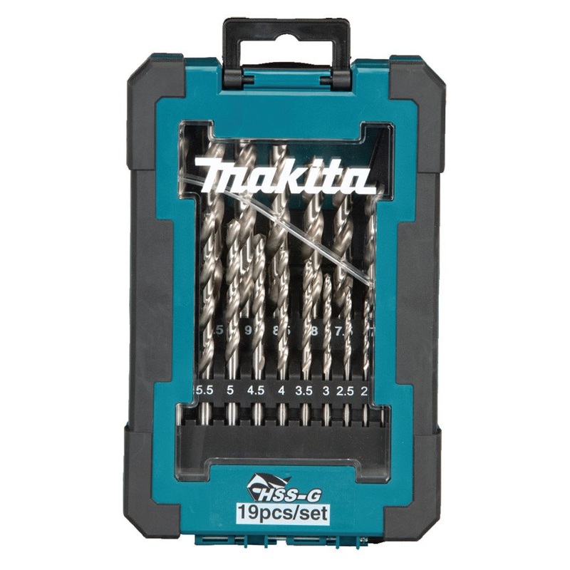 Makita 19pc Set 1-10mm HSS-G Metal Drill Bit D-67549