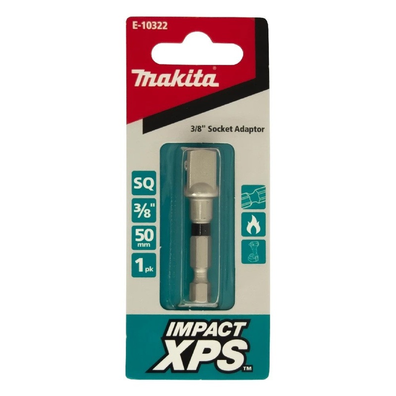 Makita 3/8 SQ x 50mm Impact XPS Socket Adapter (1pk) E-10322