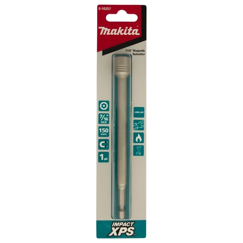 Makita 7/16 x 150mm Impact XPS Mag Nutsetter (1pk) E-10257
