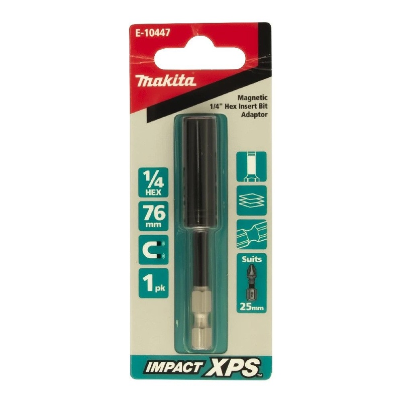 Makita 75mm Impact XPS Mag Insert Bit Holder E-10447