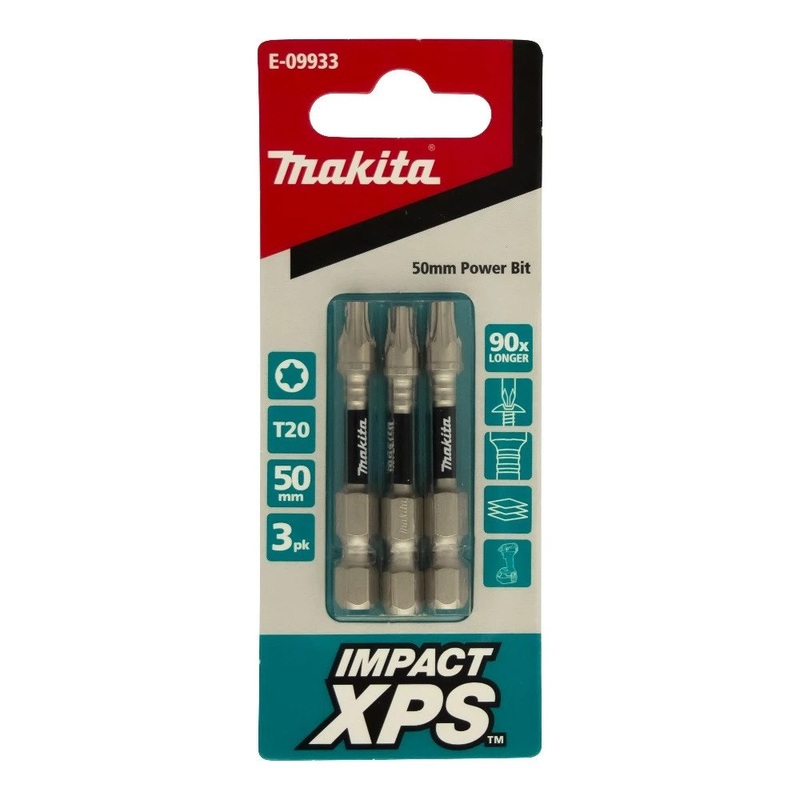 Makita T20 x 50mm Impact XPS Power Bit (3pk) E-09933