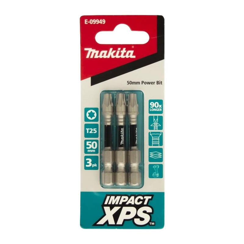 Makita T25 x 50mm Impact XPS Power Bit (3pk) E-09949