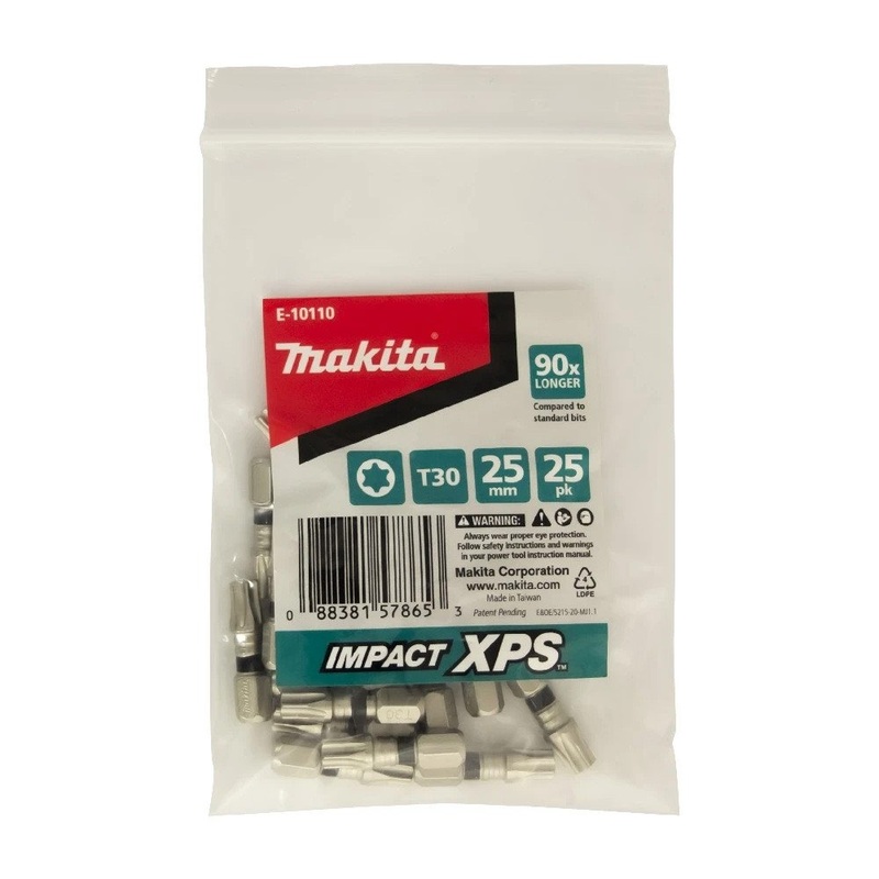 Makita T30 x 25mm Impact XPS Insert Bit (25pk) E-10110