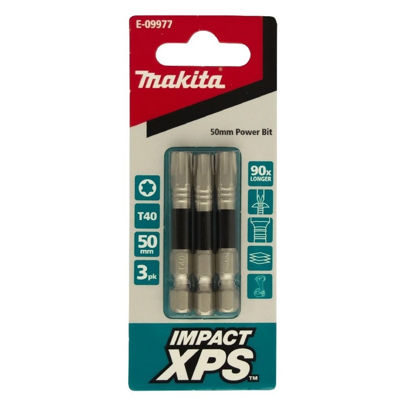 Makita T40 x 50mm Impact XPS Power Bit (3pk) E-09977