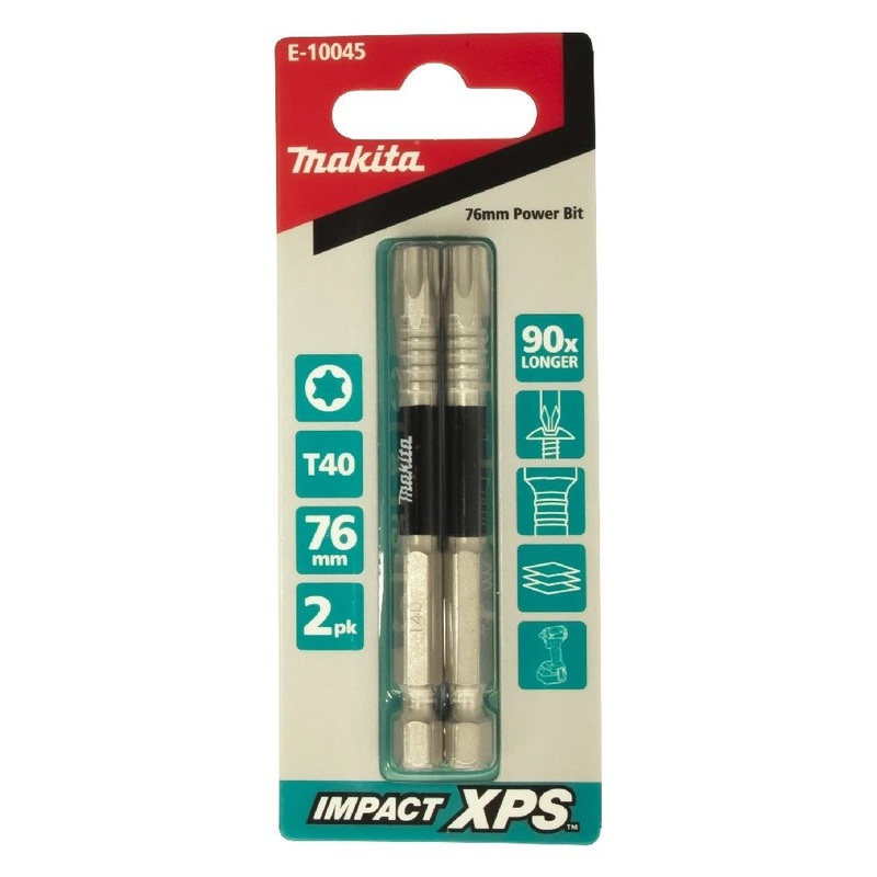 Makita T40 x 75mm Impact XPS Power Bit (2pk) E-10045