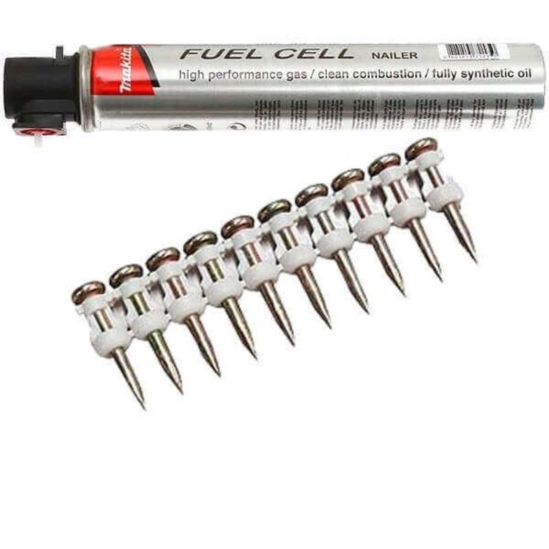 Makita 22mm x 3.1mm 1000pk Premium Concrete Nail (Including 1 x Fuel Cell) 196287-1
