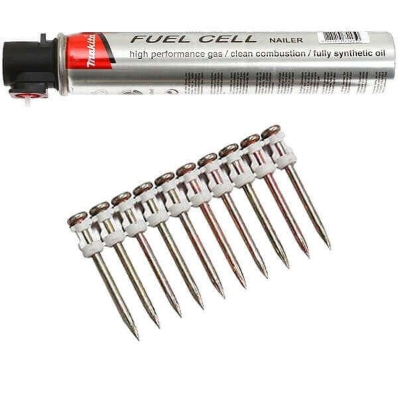 Makita 27mm x 3.1mm 1000pk Premium Concrete Nail (Including 1 x Fuel Cell) 196288-9