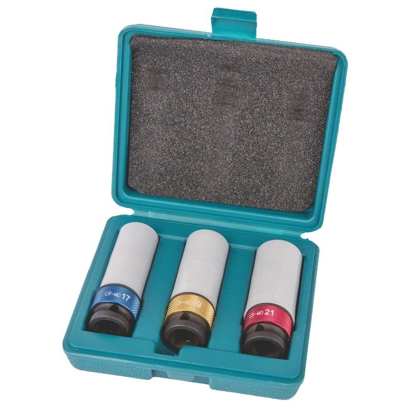 Makita 3 Piece 1/2 Drive Impact Socket Set – Metric P-90560