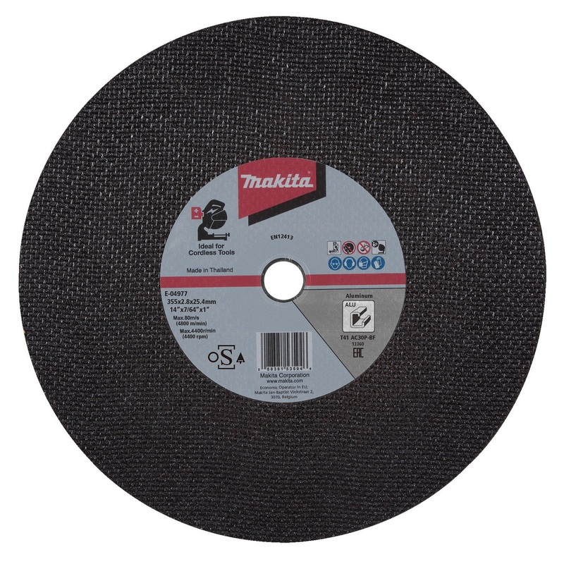 Makita 355 x 2.8 x 25.4 Alu Cut-Off Wheel – 5pk E-04977-5
