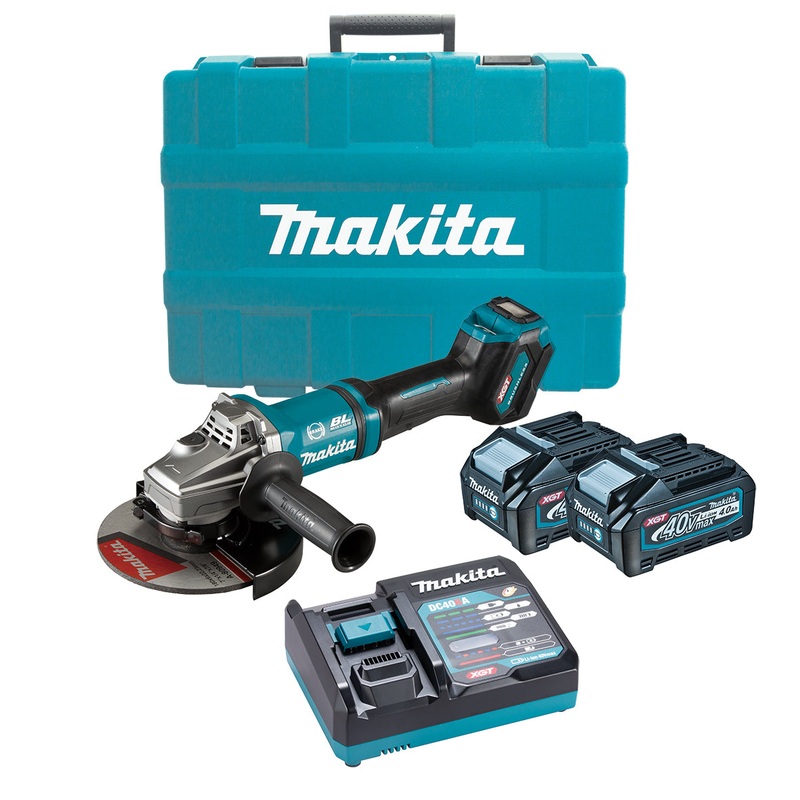 Makita 40V Max 180mm (7) Brushless Angle Grinder 4.0ah Set GA037GM201