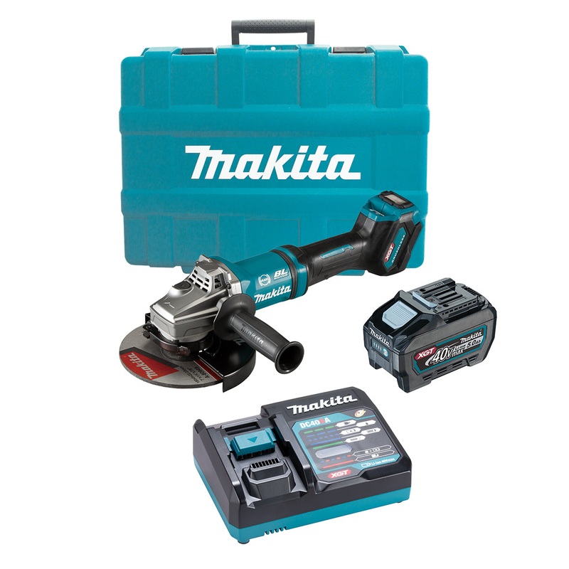 Makita 40V Max 180mm (7) Brushless Angle Grinder 5.0ah Set GA037GT101