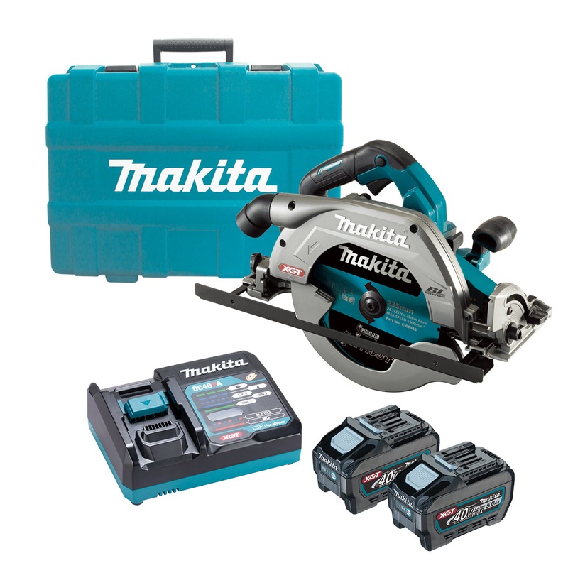 Makita 40V Max 235mm (9-1/4) Brushless Circular Saw 2x 5.0ah Set HS009GT201