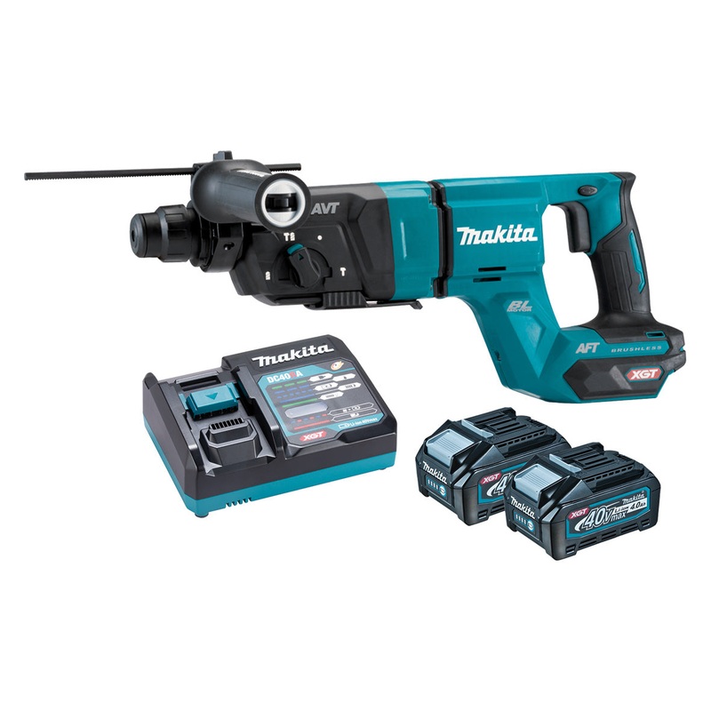 Makita 40V Max Brushless 28mm SDS Plus Rotary Hammer 4.0ah Set HR007GM201