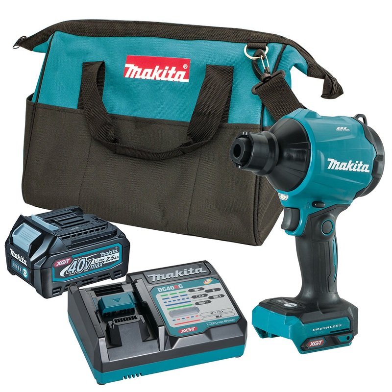 Makita 40V Max Brushless Dust Blower 2.5ah Set AS001GD101