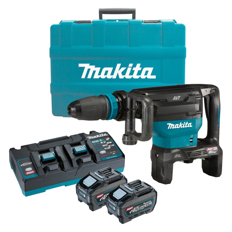 Makita 80V Max (40Vx2) SDS Max Brushless Demolition Hammer 5.0ah Set HM002GT201