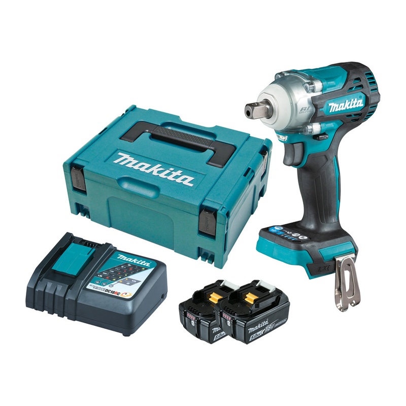 Makita 18V 1/2 Detent Pin Impact Wrench 5.0Ah Set DTW301RTJ
