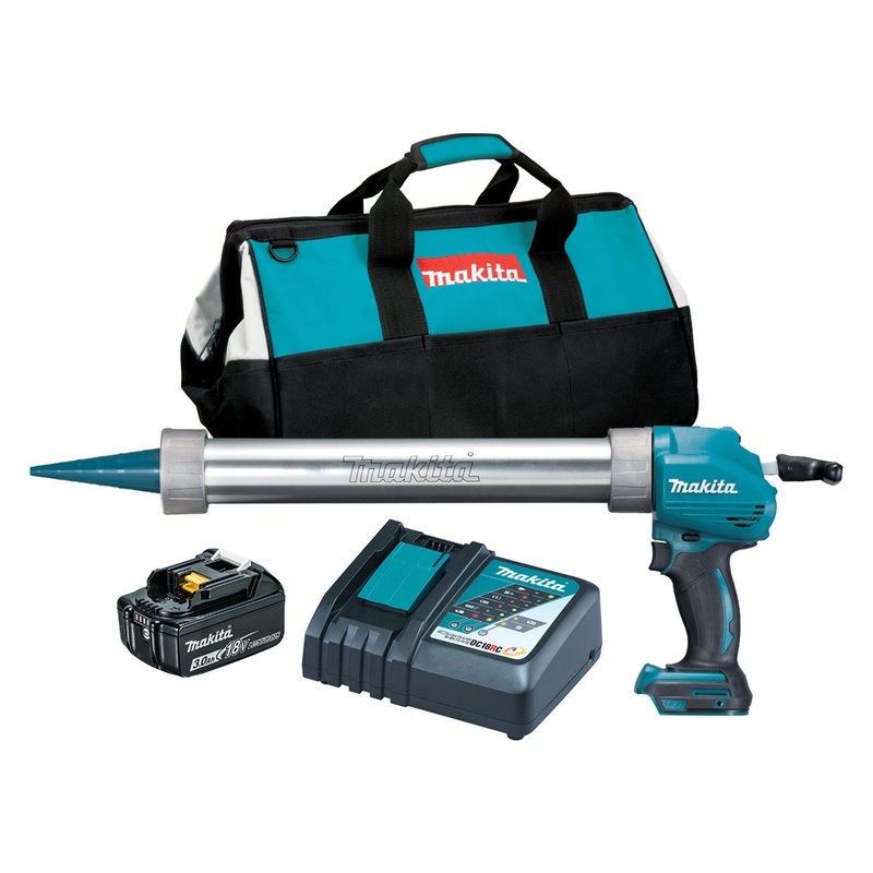 Makita 18V 600ml Caulking Gun 3.0Ah Kit DCG180FBX1