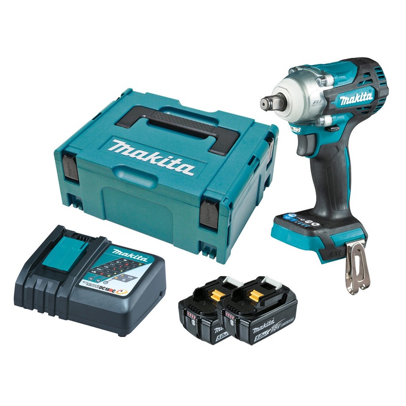 Makita 18V Brushless 1/2 Impact Wrench 5.0ah Set DTW300RTJ