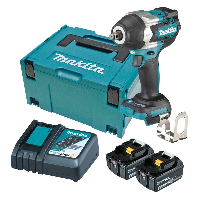 Makita 18V Brushless 1/2 Impact Wrench 5.0Ah Set DTW700RTJ