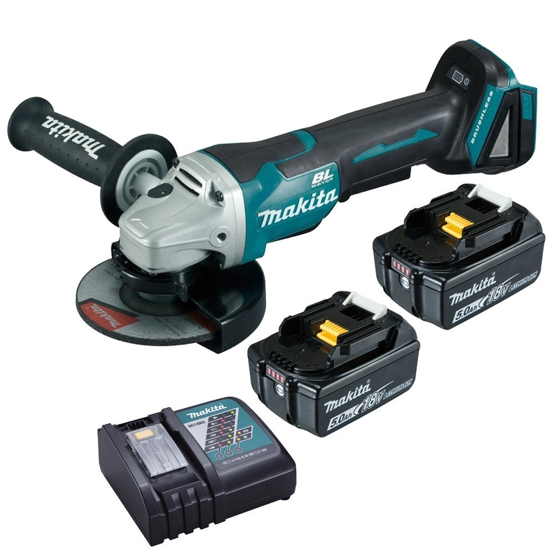 Makita 18V Brushless 125mm Angle Grinder 5.0Ah Set DGA505RTE