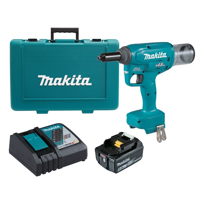 Makita 18V Brushless 4.8mm Riveter 5.0ah Set DRV150RT
