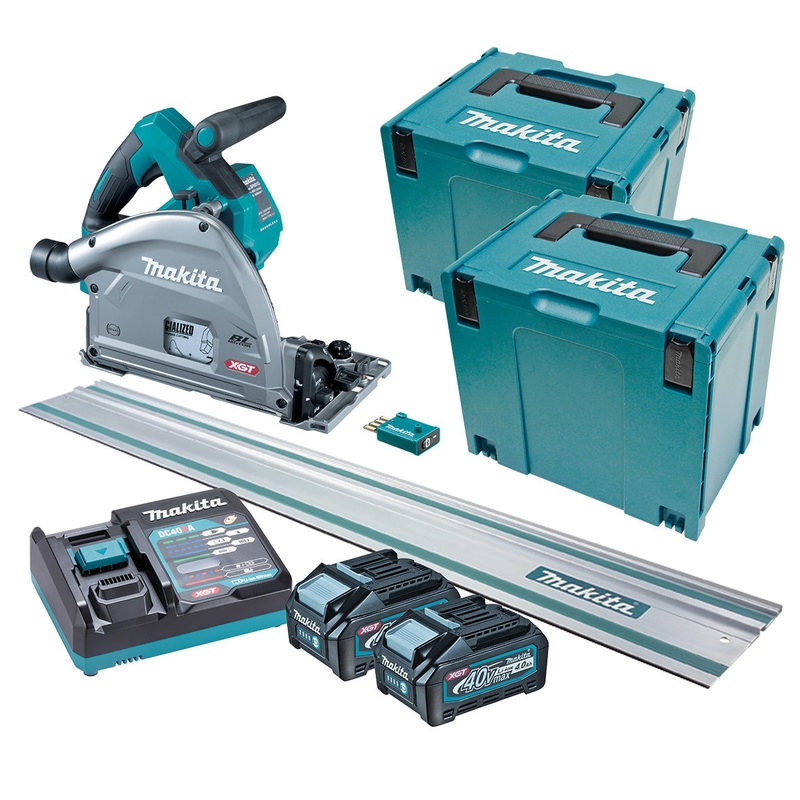 Makita 40V Max Brushless AWS 165mm (6-1/2) Plunge Cut Saw 4.0ah Kit SP001GM201T