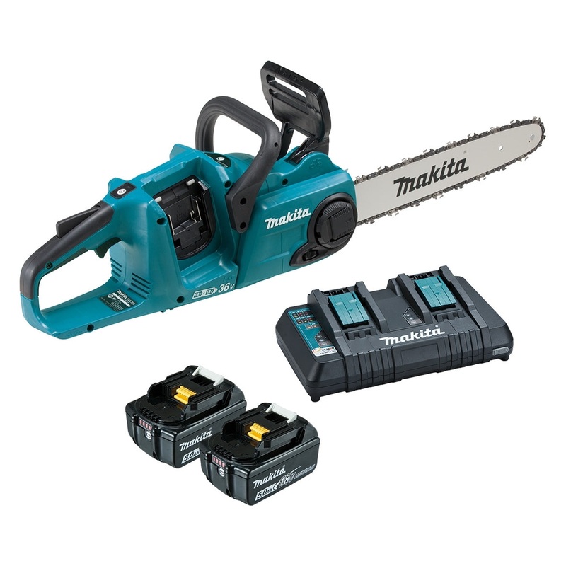 Makita 18Vx2 350mm Brushless Chainsaw 5.0Ah Set DUC353PT2