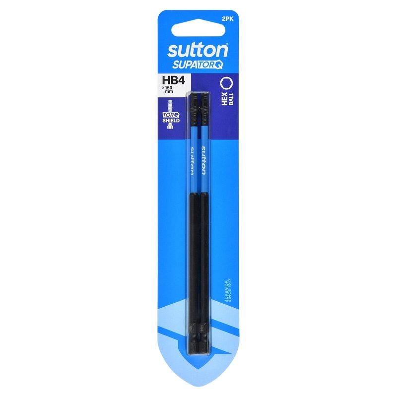 SUTTON SUPATORQ HB4X150MM BALL HEX SCREWDRIVER BIT – 2 PIECE S210H02G04