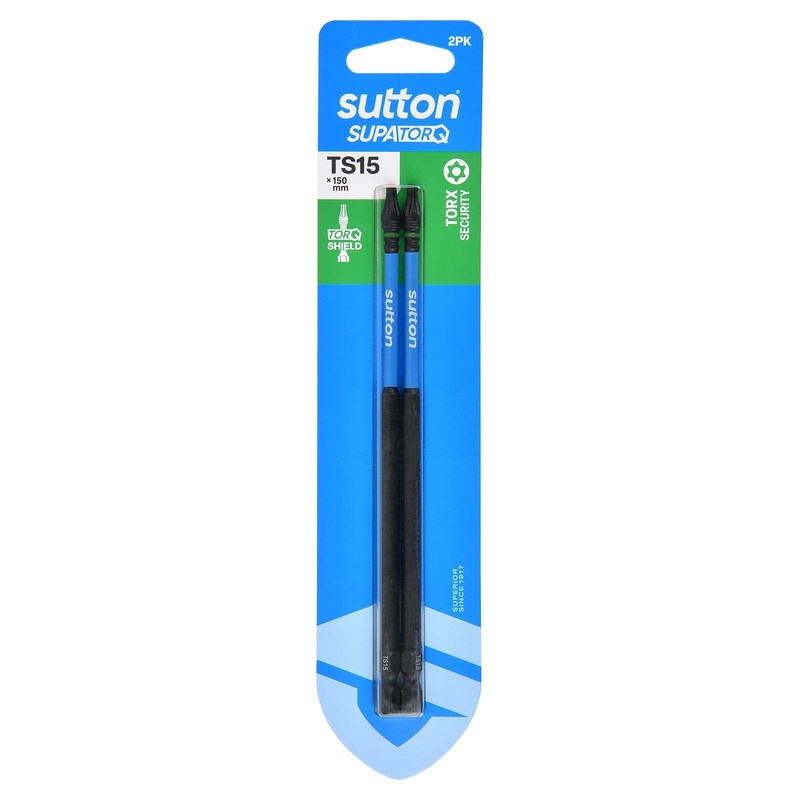 SUTTON SUPATORQ TS15X150mm Torx Security Screwdriver Bit – 2 Piece  S214H02G15