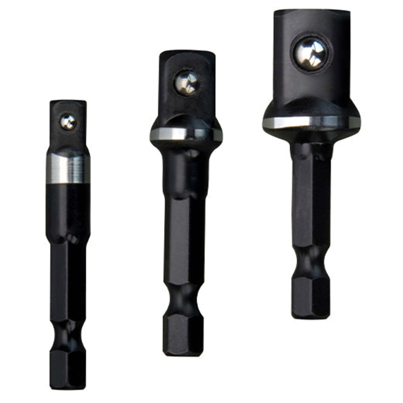 Milwaukee Shockwave Socket Adaptor Set 1/4, 3/8 & 1/2 48325033