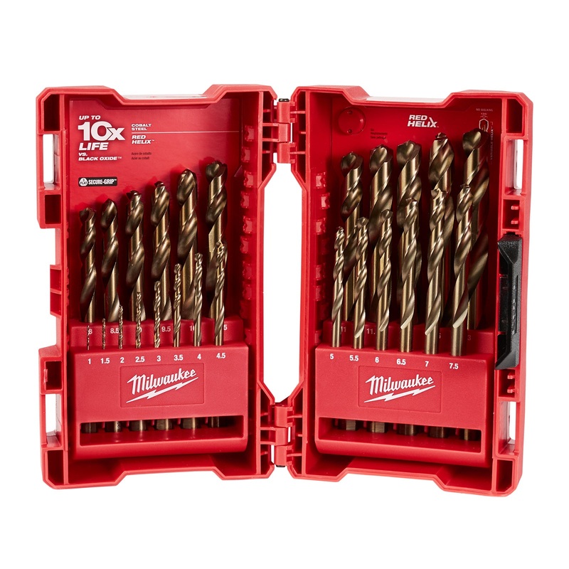 Milwaukee 25Pc Red Helix Cobalt Drill Bit Kit 48892531
