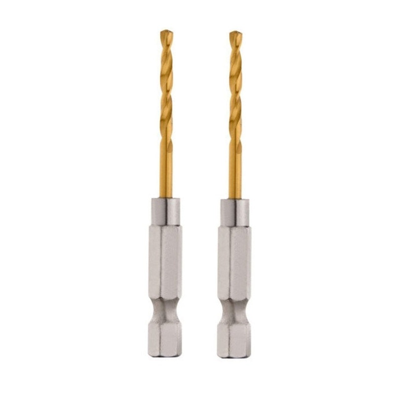 Milwaukee Shockwave 2.5mm Red Helix Titanium Drill Bit – 2 Pack 48894804