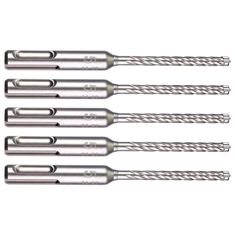 Milwaukee 5 x 115mm SDS Plus 4 Cutter (5 pack) 4932478529
