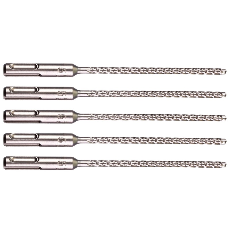 Milwaukee 5 x 165mm SDS Plus 4 Cutter (5 pack) 4932479669