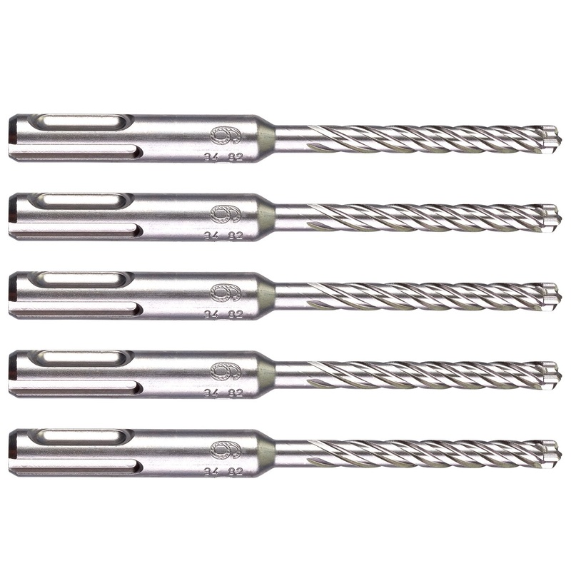 Milwaukee 6.5 x 115mm SDS Plus 4 Cutter (5 pack) 4932479672