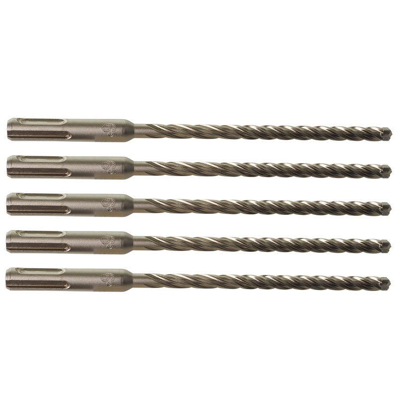 Milwaukee 6.5 x 165mm SDS Plus 4 Cutter (5 pack) 4932479673