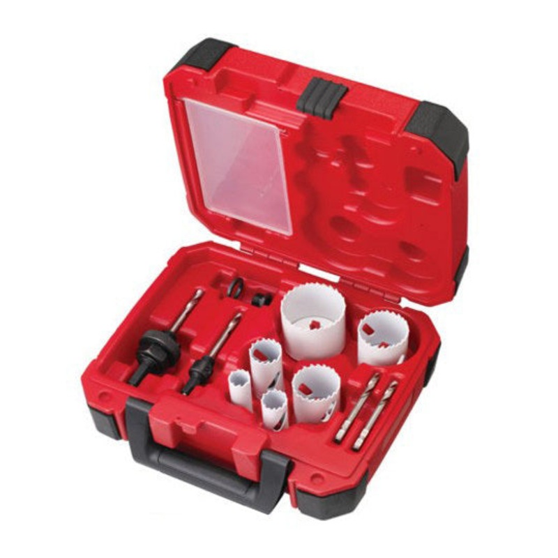 Milwaukee Electricians 10 Piece Ice Hardened Hole Saw Set 49224095