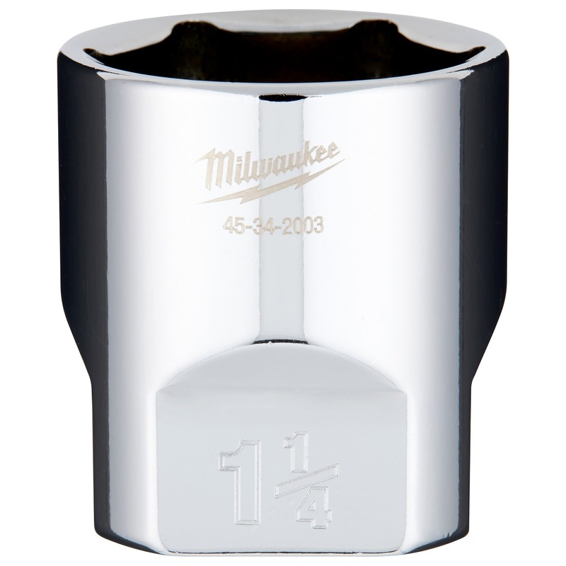 Milwaukee 1-1/4 1/2 Drive Socket SAE Standard 45342003