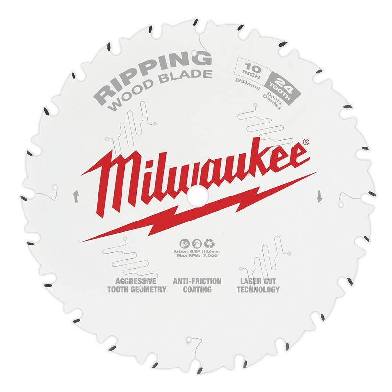 Milwaukee 10 254mm 24T Ripping Blade 48408020