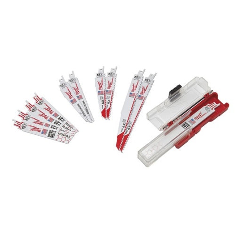 Milwaukee 12 Piece Sawzall Demoilition Saw Blade Kit 49222229