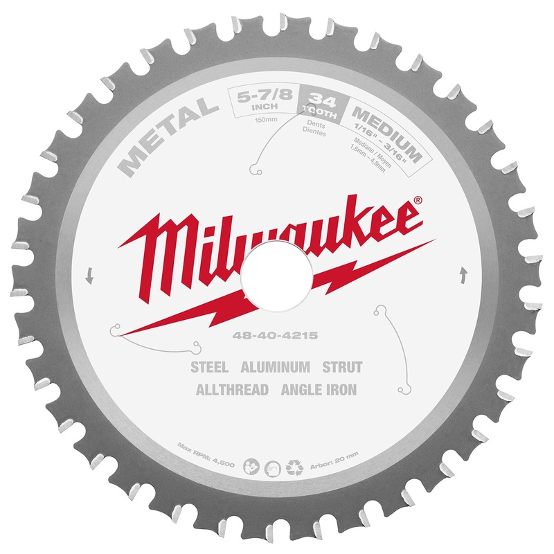 Milwaukee 149mm (5-7/8) 34T Metal Circular Saw Blade 48404215