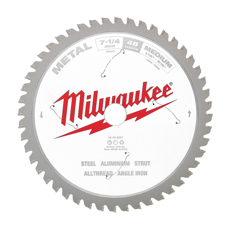 Milwaukee 184mm (7-1/4) 48T Medium Metal Circular Saw Blade 48408237